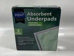 Inspire Washable And Reusable Absorbent Underpads Incontinence 18 X 24 3-PACK. Fixed Price $19.99.