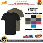 Next Level Apparel 6240 Men's Fitted Cvc Neck Cotton Polyester Tee Top T-shirt. Fixed Price $14.03.