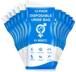 Urine Bag, 12PCS Disposable Pee Bags For Travel Women Men, 900ML Emergency. Fixed Price $10.53.