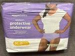 20 Medium Incontience Underwear, (pullups), Amazon Basics Women's Period Pants. Fixed Price $15.00.