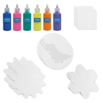 Wings Giant Spin Art Machine Refill - 5 Paper & Paint Pack, White. Fixed Price $21.24.
