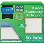 Inspire 30" 36" Super Absorbent Disposable Bed Pads For Adults, Xl, 50 Ct. Fixed Price $52.88.