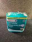 (qty 36) Walgreens S/m Certainty Unisex Adjustable Incontinence Stretch Briefs. Fixed Price $49.99.