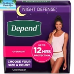 Depend Night Defense Adult Incontinence Underwear For Women. Fixed Price $19.07.