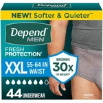 Adult Incontinence Underwear Men Maximum Absorbency 44 Count 2XL Grey Depend. Fixed Price $74.99.