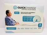 Quickchange Male Maximum Absorbency Incontinence Wrap, One-size, 8 Count New. Fixed Price $14.50.