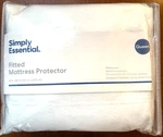 Simply Essential Waterproof Fitted Mattress Protector - Queen New. Fixed Price $16.99.