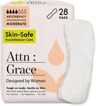 Attn: Grace Moderate Incontinence Pads For Women, 28-PACK Plant-based, High Ab. Fixed Price $27.13.
