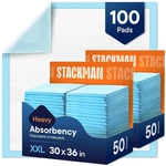 100 Pack Ultra Heavy Absorbency Adult Bed Disposable Underpads 30"X36" Pets. Fixed Price $66.55.