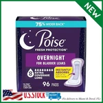 Poise Overnight Incontinence & Postpartum Pads For Bladder Leaks, 8 Drop Extra. Fixed Price $70.99.