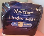 New Reassure Men/women Full-rise Day/night Underwear/medium 34-44 In. 16 Count. Fixed Price $10.29.