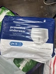 Amazon Basics Unisex Protective Underwear, Overnight Small/medium, White. Fixed Price $13.00.