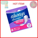 Always Discreet Adult Incontinence & Postpartum Liners For Women, Size 2, Very. Fixed Price $25.96.