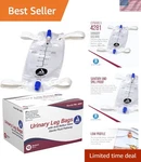 Urinary Leg Bag Catheter 1000ML Medium Anti-reflux Non-drip Valve 12 Pack. Fixed Price $27.97.