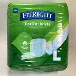 20 Ct Medline Fitright Ultra Adult Diapers Large 44-56IN Incontinence Tabs. Fixed Price $19.97.