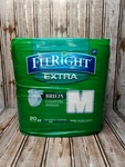 New Fit Right Extra Briefs Medium 20 Ct. Package Unisex Adult Diapers. Fixed Price $17.00.