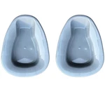 Heavy Duty Plastic Stackable Bedpan, Grey (2 Pack). Fixed Price $38.30.
