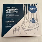 Lunderg Commode Liners With Absorbent Pads Also Camping, Rv Medical Grade 50 Ct. Fixed Price $24.99.