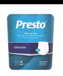 Drylock Presto Ultimate Briefs Max Absorb Medium 32-44" Waist 16 Count. Fixed Price $36.15.