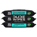 Dude Mint Chill Flushable Xl Wipes, 3 Pack - Infused With Tea Tree & Aloe. Fixed Price $23.93.