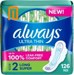 Always Ultra Thin Pads With Wings, 2, Long Super, 126 (size 2). Fixed Price $40.19.