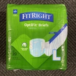 Medline Fitright Ultra Large Disposable Optifit Briefs - 20 Count Leak Stop. Fixed Price $12.99.