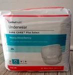 Cardinal Health Pull On 2XL Underwear Adult Heavy Absorbency 12 Count- New. Fixed Price $8.24.
