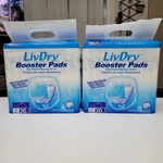 Livdry Booster Pads Incontinence Flow-through Extra Absorbent Unisex 2 Pack. Fixed Price $38.00.