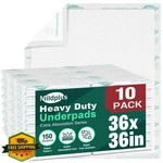 Mildplus Heavy Duty Underpads 36X36 10 Count Absorbent Bed Disposable. Fixed Price $20.00.