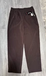Nwt Briggs New York Stretch Faux Suede Brown Midi Pull-up Pants Size 16, Usa. Fixed Price $21.99.