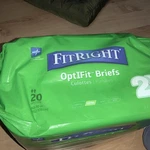 Medline Fitright Optifit Briefs Adult Diapers With Tabs, 2XL, Unisex, 60-70", 20. Fixed Price $15.99.