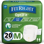 Fitright Stretch Ultra Adult Briefs M, Incontinence Diapers With Tabs 20. Fixed Price $20.88.