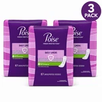 Poise Fresh Protection Daily Liners Very Light Regular Absorbency 87 Count 3 Pk. Fixed Price $34.99.