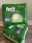 2 Packs Perfit Underwear X-large 58"-68" Moderate To Maximum New 14 Count Unisex. Fixed Price $20.00.
