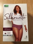 New Womens 4CT Depend Silhouette Underwear Maximum Absorbency Size Medium Colors. Fixed Price $13.45.