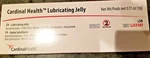 Cardinal Health Box/ Of 30, Lubricating Jelly Foil Packet LJ33107. Fixed Price $14.99.