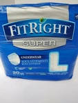 Medline Fitright Super Incontinence Underwear Quantity Twenty Large 40-56 New. Fixed Price $13.79.