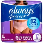 Always Discreet Adult Incontinence & Postpartum Underwear For Women, Maximum,.... Fixed Price $19.41.