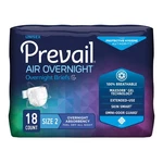 Prevail Air Overnight Briefs Absorbency, Size 2. Fixed Price $86.40.