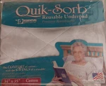 Reusable Underpad Quik-sorb Essential Medical 34"X35" Washable C2002 Cotton New. Fixed Price $19.22.