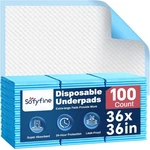 Sofyfine Extra Large Chucks 36"X36" 100 Count Disposable Bed Pads Heavy Duty Abs. Fixed Price $78.81.