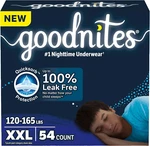 Goodnites Boys' Nighttime Underwear, Size Xxl (115-170 Lbs) (54 Ct). Fixed Price $64.99.