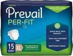 Prevail Per-fit Adult Briefs X-large 59'' 64'' Bag Of 15, #PF-014/1, 2 Pack. Fixed Price $31.59.