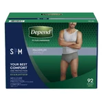 Depend Fit-flex Underwear For Men Gray Small/medium Pack Of 92. Fixed Price $68.99.
