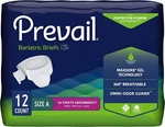 Prevail Bariatric Briefs, Ultimate Absorbency, 62 To 73 Inch Waist, 4 Bags Of 12. Fixed Price $54.95.