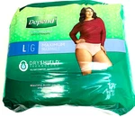 Depend Fit-flex Incontinence Underwear For Women Maximum Size Large 17 Count. Fixed Price $21.00.
