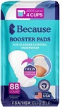 Because Booster Pads Bladder Control Underwear Incontinence 88 Count 4X22 New. Fixed Price $55.94.