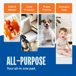 Stack Man Chucks Disposable 50-PACK Underpads 17"X 24" Blue/white. Fixed Price $48.02.