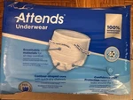 Attends Disposable Underwear 80 Size Youth/small Count 4 Pack New Open. Fixed Price $45.00.