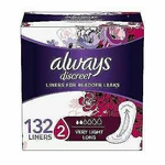 Always Discreet Very Light Incontinence Liners, Long Length, 44 Count - Pack Of. Fixed Price $24.99.